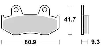 Trw bremsbelag mcb 685 brake pads sinter mcb685srm