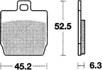Trw bremsbelag mcb 701 brake pads organ. mcb701ec