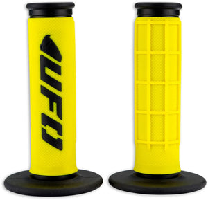Ufo plast griffgummi challenger rubber grip pair ufo black yellow