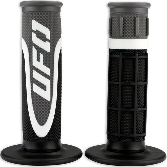 Ufo plast griffgummi axiom rubber grip pair ufo black white grey