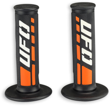 Ufo plast griffgummi trax rubber grip pair ufo black white orange