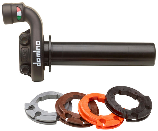 Domino gasdraaigreep armatuur krk evo throttle grips krk alu sw 2-pull, without ha