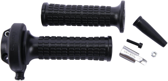 Domino gasdraaigreep armatuur vintage throttle grips alu chr vint gheprad