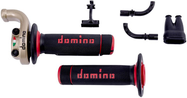 Domino gasdraaigreep armatuur kre03 throttle grips alu go 2-pull w.rubber a0
