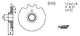 Esjot aandrijfrondsel 0846 sprocket 415 14z standard