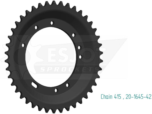 Esjot achtertandwiel 1645 chain wheel 415 42z steel silver