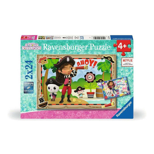 Ravensburger puzzel gabby's dollhouse - legpuzzel - 2x24 stukjes