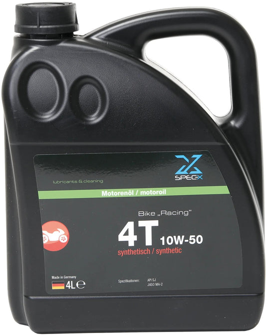 Spec-x motoröl bike 4t racing motor oil 4t 10w-50 raci 4l bike