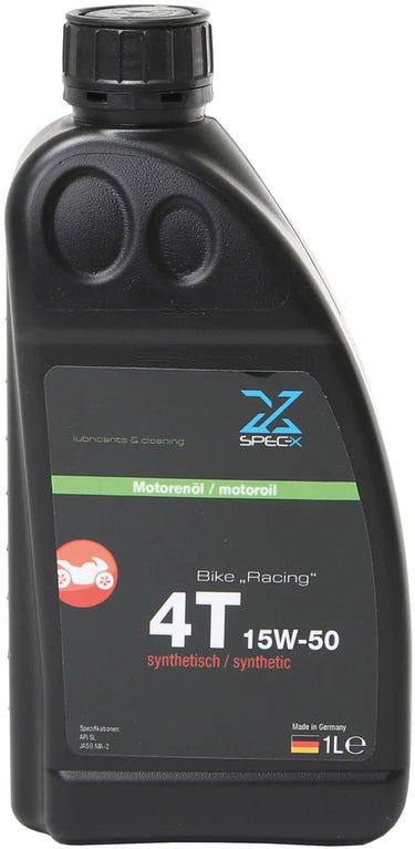 Spec-x motorolie bike 4t racing 4-stroke engine oil 15w-5 1l bike