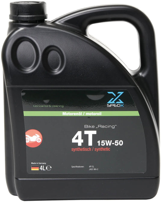 Spec-x motoröl bike 4t racing motor oil 4t 15w-50 raci 4l bike
