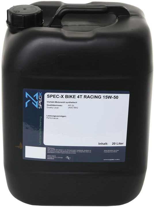 Spec-x motoröl bike 4t racing motor oil 4t 15w-50 raci 20l bike