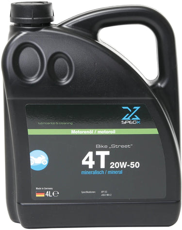 Spec-x motorolie bike 4t street motor oil 4t 20w-50 stre 4l bike