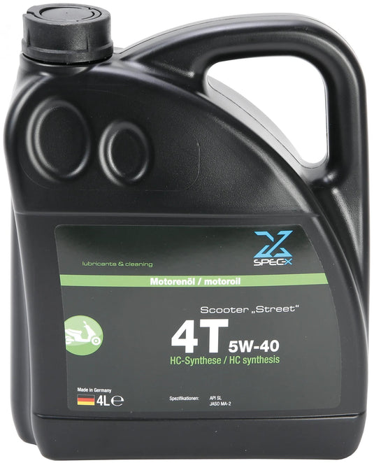 Spec-x motoröl scooter 4t street motor oil 4t 5w-40 4l scooter