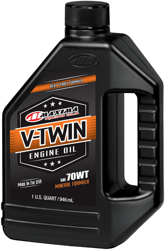 Maxima racing oils motorolie v-twin mineraal . motor oil maxima v-twin mineral sae 70w 946ml