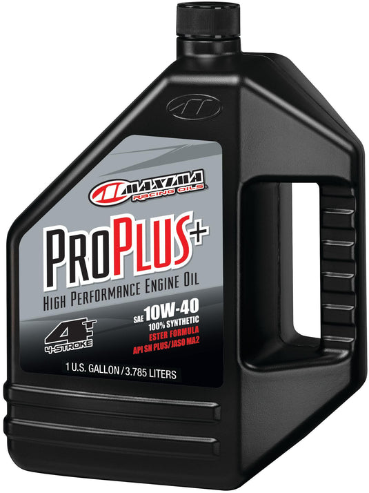 Maxima racing oils motorolie pro plus+ 4t motoroil 4t 10w-40 maxima 3,785l per plus