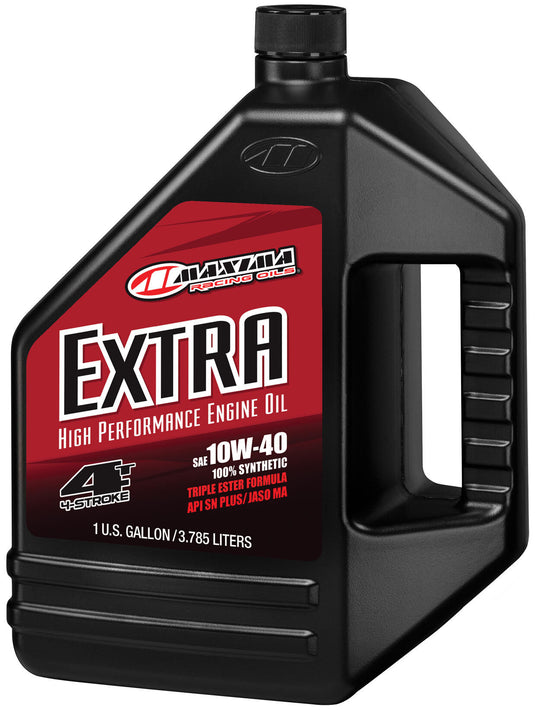 Maxima racing oils motorolie extra 100 % synthetisch 4t . motoroil 4t 10w-40 maxima 3.785l extra