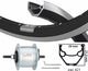 Kgs voorwiel 28 inch (622) zac421 zw zilv naafdyn+r.brake 6v3w vast