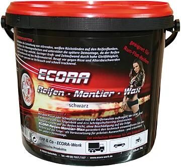 Ecora reifenmontierwax tire mounting wax black 5 kg bucket
