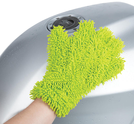 Oxford microvezel washandschoen washing glove microfiber green