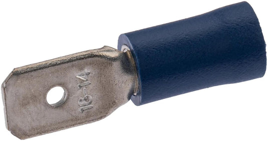 Spahn flachstecker blade terminal insulated blue 100pcs.