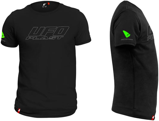 Ufo plast t-shirt leisure shirt ufo black gr. m