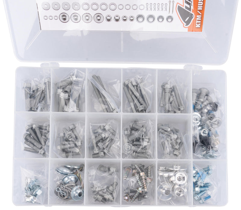 Afbeelding laden in galerijviewer, Ufo plast bouten-set offroad screws set ufo ktm husqvarna husaberg

