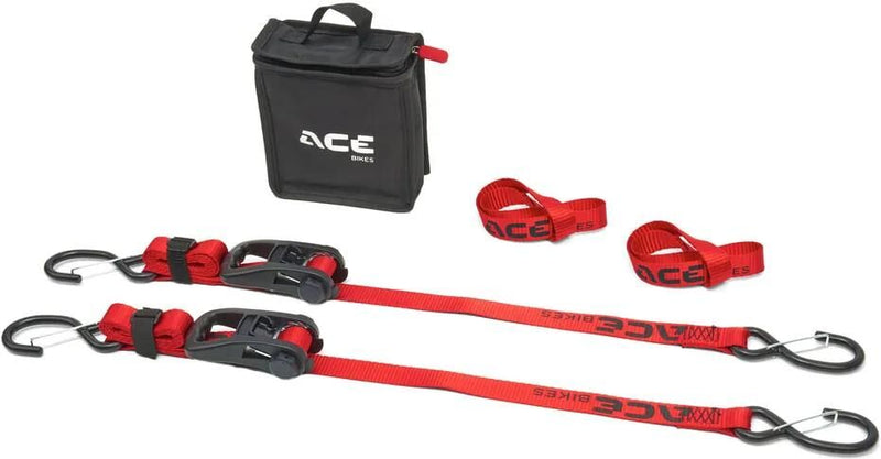 Load image into Gallery viewer, Acebikes zurrgurtsatz ratchet pro lashing strap set acebike ratchet pro
