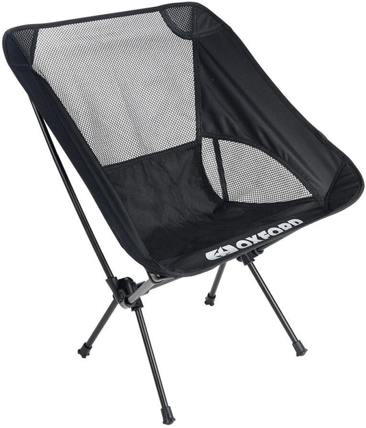 Oxford campingstoel camping chair pluggable black