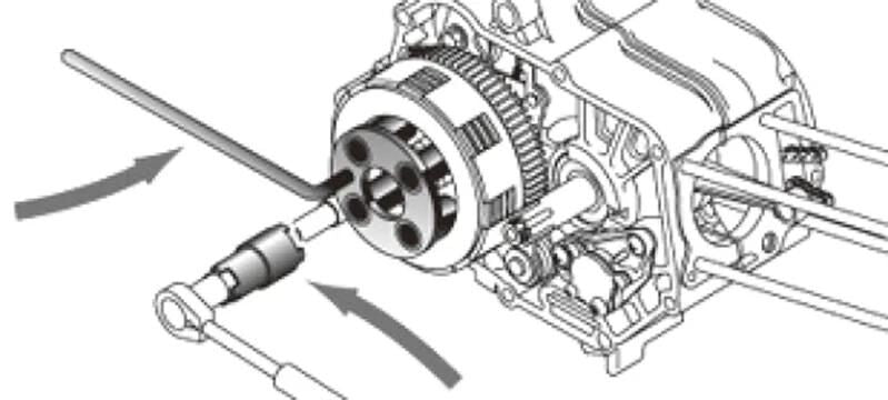 Load image into Gallery viewer, Bikeservice kupplungshalteschlüssel holding force clutch bst 4pin
