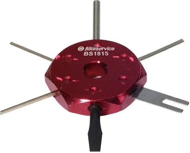 Bikeservice ontgrendelgereedschap 6 in 1 montgwrkz 6in1 plug-in v red