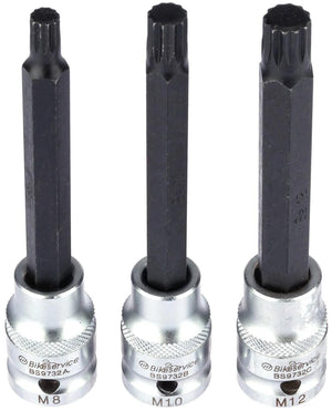 Bikeservice schraubendrehereinsatz stkschlein stossdaemp bst spline 1 2 3pcs