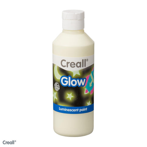 Creall Glow in the Dark Verf Groen-Geel, 250ml