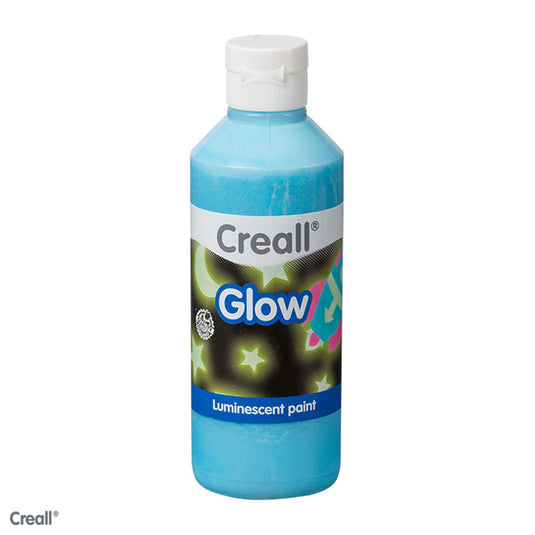 Creall -glow verf 250ml blauw