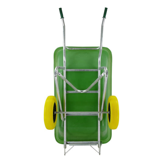 Fort producten kruiwagen f s 350l groen verz onderstel 2 nmlwiel