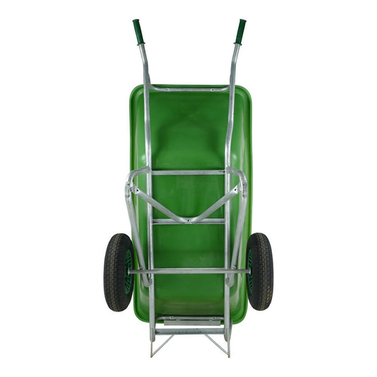 Fort producten kruiwagen f s 500l groen verz onderstel 2 luchtwiel