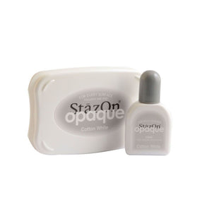 Tsukineko • stazon opaque ink pad cotton white