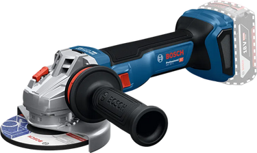 Bosch blauw bosch professional gws 18v-11 accu haakse slijper 125mm 18v basic body in l-boxx - 06019n4102