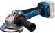 Bosch blauw bosch professional gws 18v-11 accu haakse slijper 125mm 18v basic body in l-boxx - 06019n4102