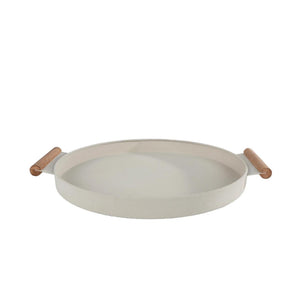 Dienblad ray beige metaal 42x36x3cm