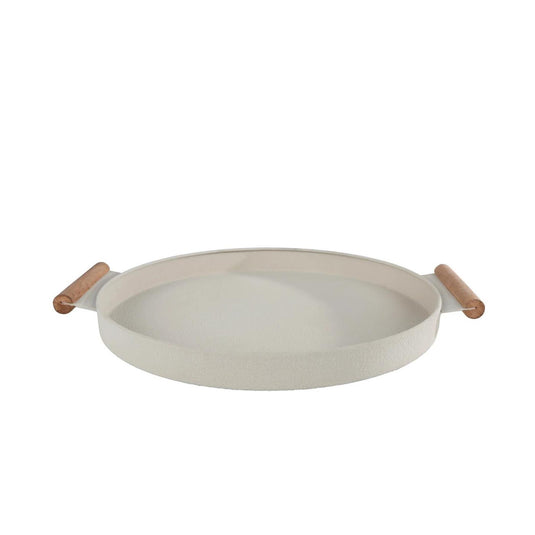 Dienblad ray beige metaal 42x36x3cm