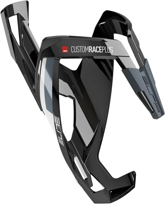 Elite custom race plus 20 bottle cage | black white glossy