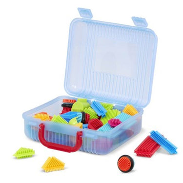Bristle blocks koffer met 50 stuks