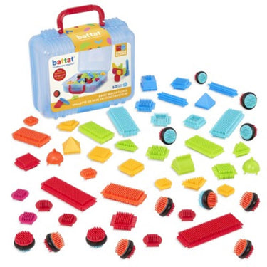 Bristle blocks koffer met 50 stuks