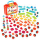 Bristle blocks koffer met familie figuren en huisdier met 85 stuks