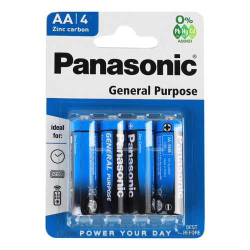 Jonotoys panasonic aa general purpose batterijen 4 stuks