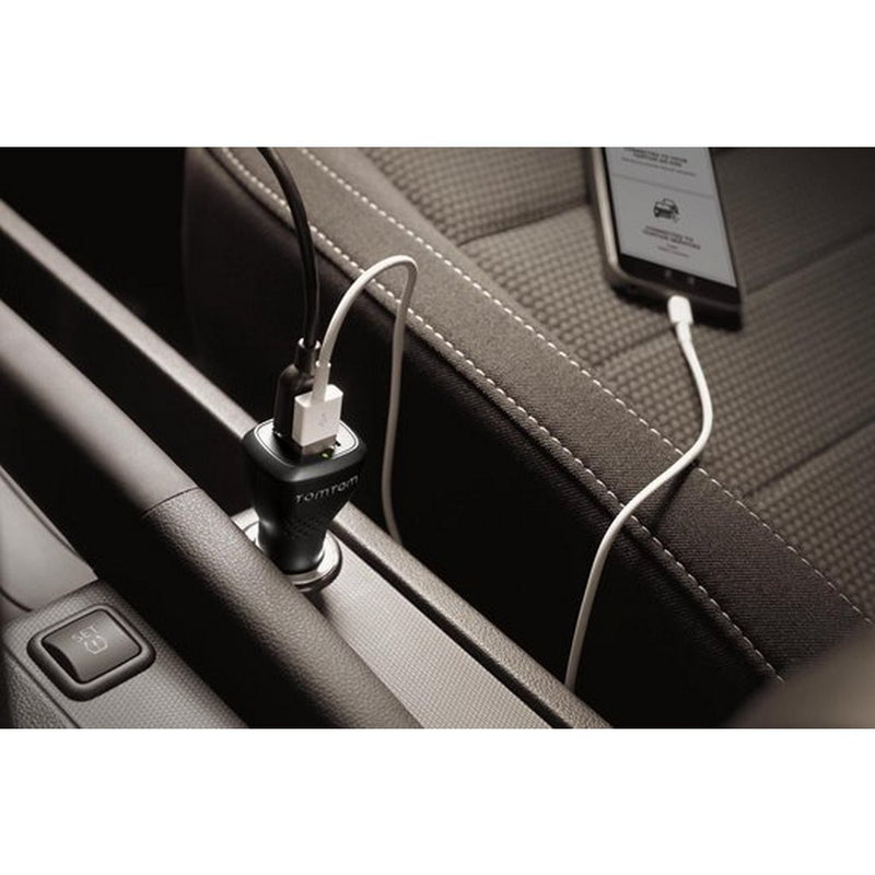 Load image into Gallery viewer, Tomtom tomtom snelle dubbele oplader zwart
