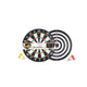 Longfield dartbord papier, dikte 1 cm met 6 darts