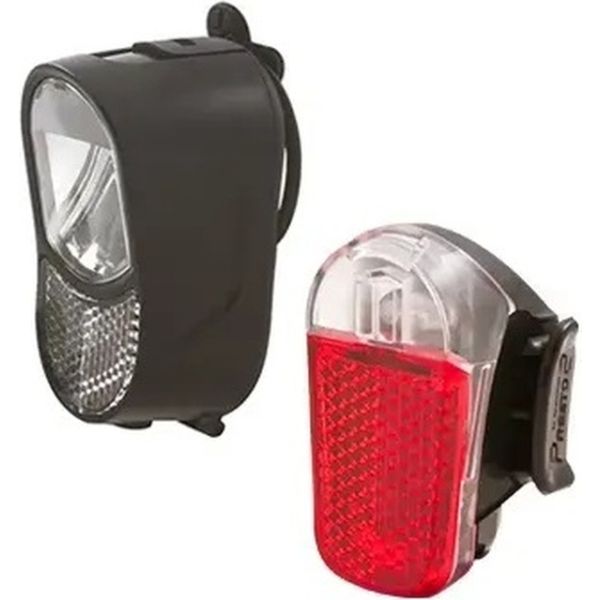 Load image into Gallery viewer, Spanninga verlichtingsset luz xb koplamp presto xb achterlicht - batterij
