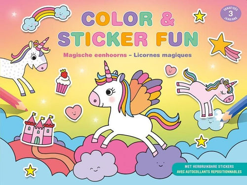 Deltas color sticker fun magische eenhoorns