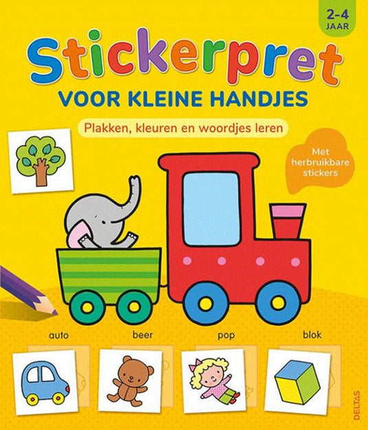Deltas stickerpret voor kleine handjes, 2-4 jaar
